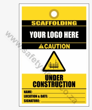 Scaffold Under Construction Tag - No Logo #9253327