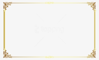 Free Png Moldura Png - Рамки Золото Пнг #9254467
