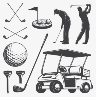 Golf Cart Club Caddie Clip Art Player - Golf Cart Clip Art #9257010