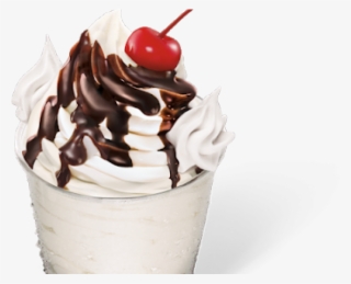 Desert Clipart Hot Fudge Sundae - Soft Serve Ice Creams #9257408