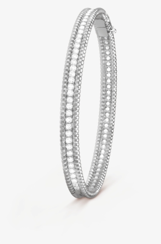Perlée Diamonds Bracelet, 1 Row, Large Model - Van Cleef & Arpels Perlée Diamonds Bracelet Woman #9257585