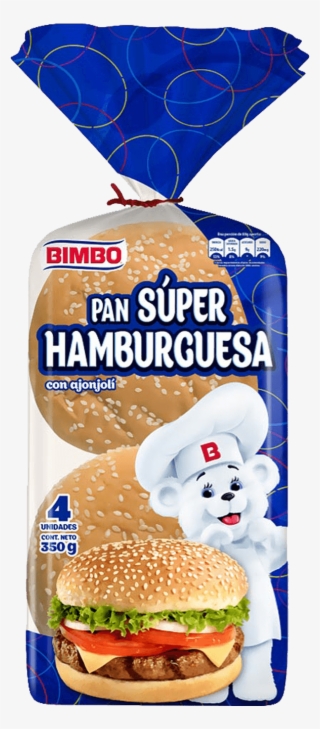 Pan Super Hamburguesa - Pan Bimbo Super Hamburguesa #9258054