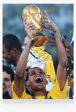 Rivaldo Signed Brazil Photo Signed In Gold #9259133