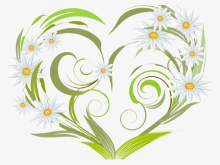 Daisy Clipart Margarita Flower - Heart Vector #9259601