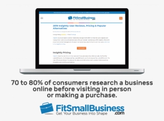 Laptop Displaying A Business Website, With A Business - Web Page #9260015