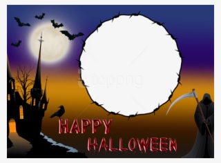 Free Png Happy Halloweenframe Png Images Transparent - Happy Halloween Photo Frames #9260837