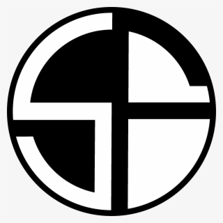 Shattered Faith Circle Logo Black And White - Cross #9260899
