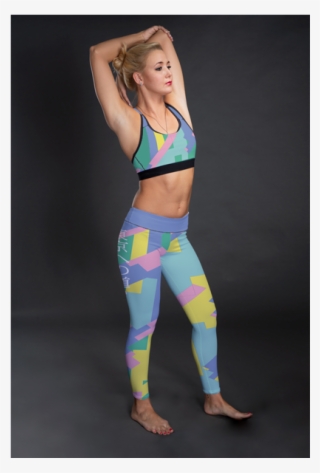Neon Light Pink M - Leggings #9261094