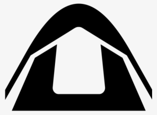 Camp Fire Clipart Silhouette - Silhouette Tent Clip Art #9262063