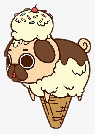 Icecream Pugfreetoedit Report Abuse - Draw A Cute Pug #9262312