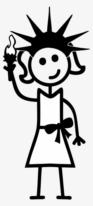 Mother Clipart Stick Figure - Stick Figure Girl Clip Art #9262941
