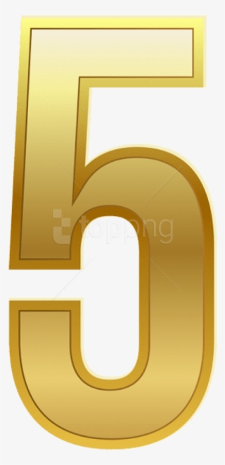 Free Png Number Five Gold Classic Png Images Transparent #9263114