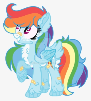 Alternate Design Artist Bezziie Fluffy Artistbezziie - Fluffy Rainbow Dash #9263617