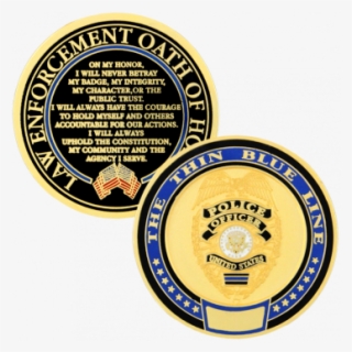 Thin Blue Line Challenge Coins #9263811