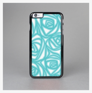 The Vector Subtle Blues Pattern Skin Sert For The Apple - Mobile Phone Case #9264016