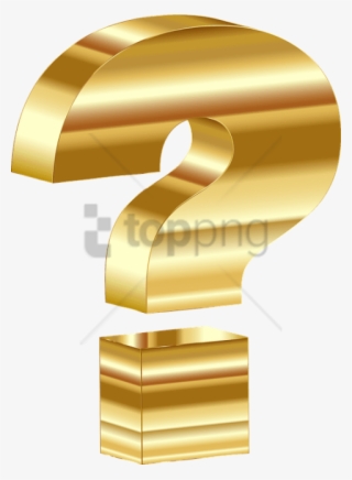 Free Png 3d Question Mark Png Png Image With Transparent - Question Mark Gold Png #9264023