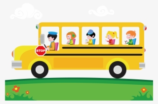 School Bus Stop Clipart - School Bus Vector #9267319