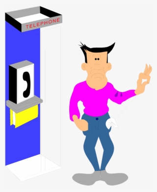 Pay Phone Free Illustration Of A Cartoon - Stock Photography #9268084