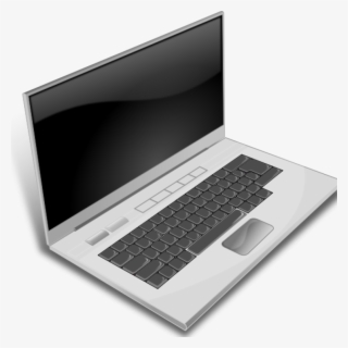 Laptop Clipart Minduka A Gray Clip Art At Clker Vector - Computers With Transparent Background #9268350