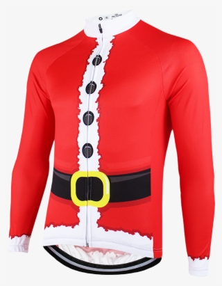 Santa Suit Long Sleeve Christmas Cycling Jersey Online - Bicycle Jerseys #9269526