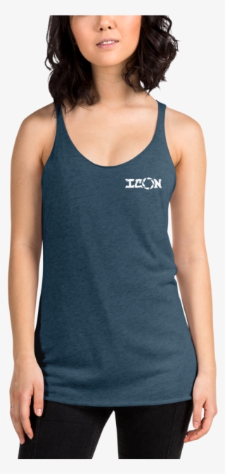 Icon Final Copy White Mockup Front Womens 2 Indigo - Shirt #9269819