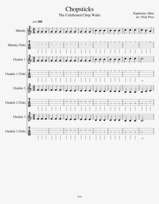Chopsticks Sheet Music Composed By Euphemia Allen Arr - Winter Medley Sheet Music For French Horn #9270465