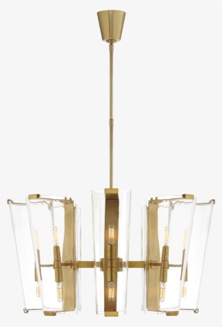 Alpine Medium Chandelier In Hand-rubbed Antique Brass - Ceiling Fixture #9270563