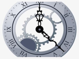 Drawn Gears Cartoon Clock - Broken Clock Transparent Background #9271504