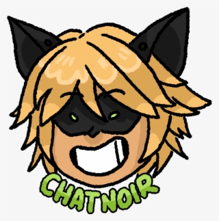 Chat Noir Head Sticker #9272259