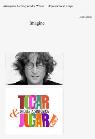 Imagine John Lennon Tocar Y Jugar - Graphic Design #9277036