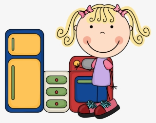 Kids Housekeeping Clipart - Dramatic Play Center Clipart #9277500