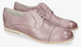 Derby Shoes Amelie 2 Vegas Perfo Light Purple - Leather #9278083