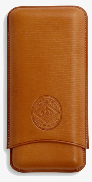 Diamond Crown Churchull Tan Leather Cigar Case - Leather #9278216