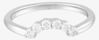 Diamonds Crown Band White Gold - Engagement Ring #9278266