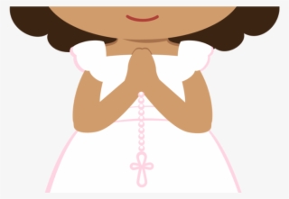 Girls In Their First Communion Clip Art Oh My First - Menina Png Primeira Comunhão #9280626