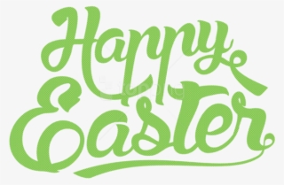 Free Png Download Happy Easter Green Text Png Png Images - Happy Easter Text Png #9280749