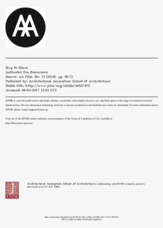 Ship To Shore - Aa School #9280839