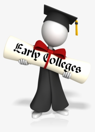 Cartoon Graduate Holding Early Colleges Diploma - Transparent Png 2018 Grad #9281842