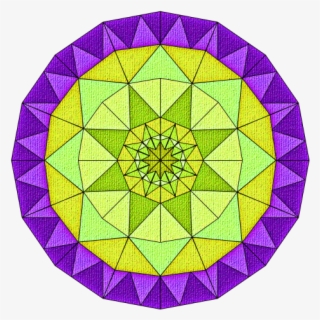 Abstract Paper Patterned Circle Yellow And Purple - Plate #9282969