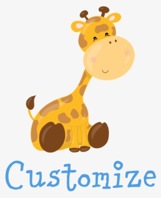Custom Baby Giraffe Baby Blanket - 10 Month Old Logo #9283253