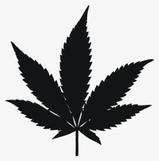 Drawing Hemp Transprent Png Free - Weed Logo Black And White Png #9283505