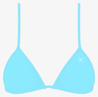 Off-blue Bikini Top Ii Clipart , Png Download - Brassiere #9283665