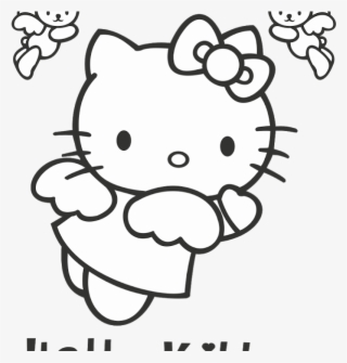 Hello Kitty Logo Vector (fictional Character)~ Format - Angel Hello Kitty Coloring Pages #9284293