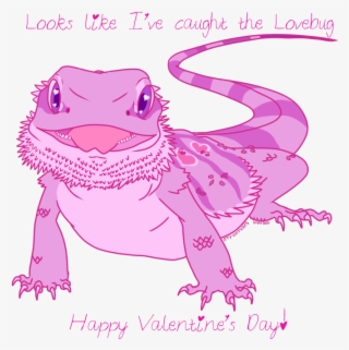 Cliparts For Free Download Reptile Clipart Bearded - Reptile Valentines Day Card #9285500