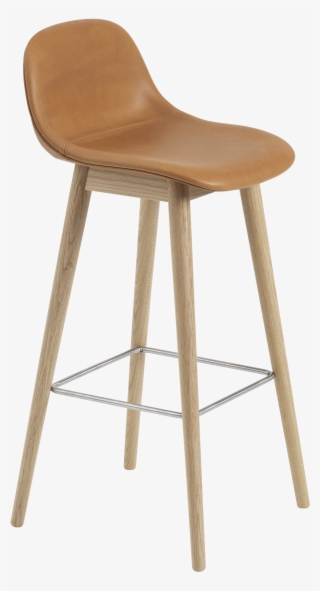 Back Wood H75 Full Uph Refine Cogn - Muuto Fiber Bar Stool Ochre #9286560