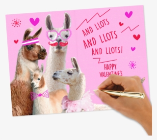 Love You Lots Llamas Valentine's Day - Llama Valentines Day Card Box #9287125