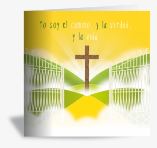 Christian Easter Card - Graphic Design #9290544