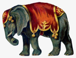 Zibi Vintage Scrap - Circus Elephant On Ball #9290767