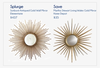 Martha Stewart Sunburst Mirror - Sunburst Statement Mirror #9290980