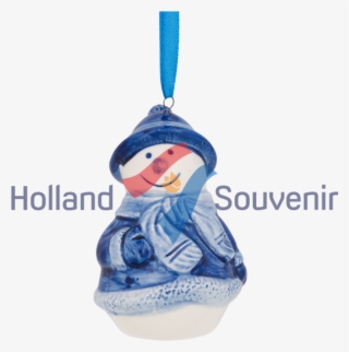 Delft Christmas Ornament Snowman #9291319